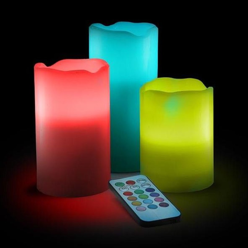 Luminous Flameless Candle Trio