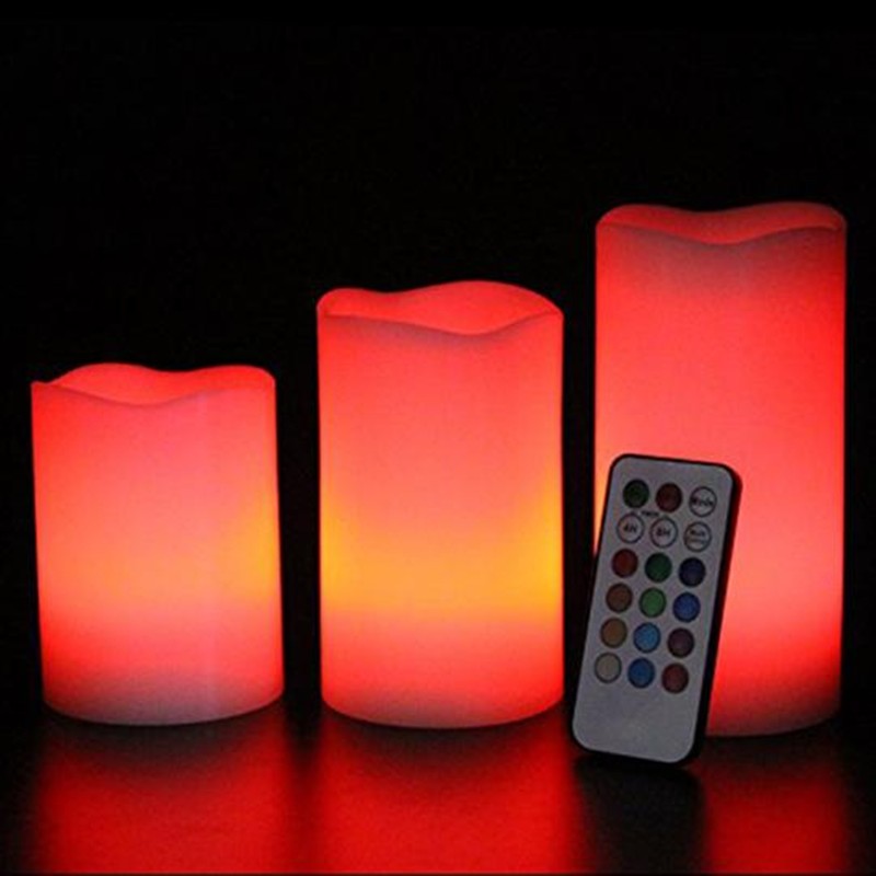 Luminous Flameless Candle Trio